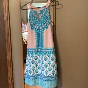 NWOT cabana life santorini sleeveless shift dress